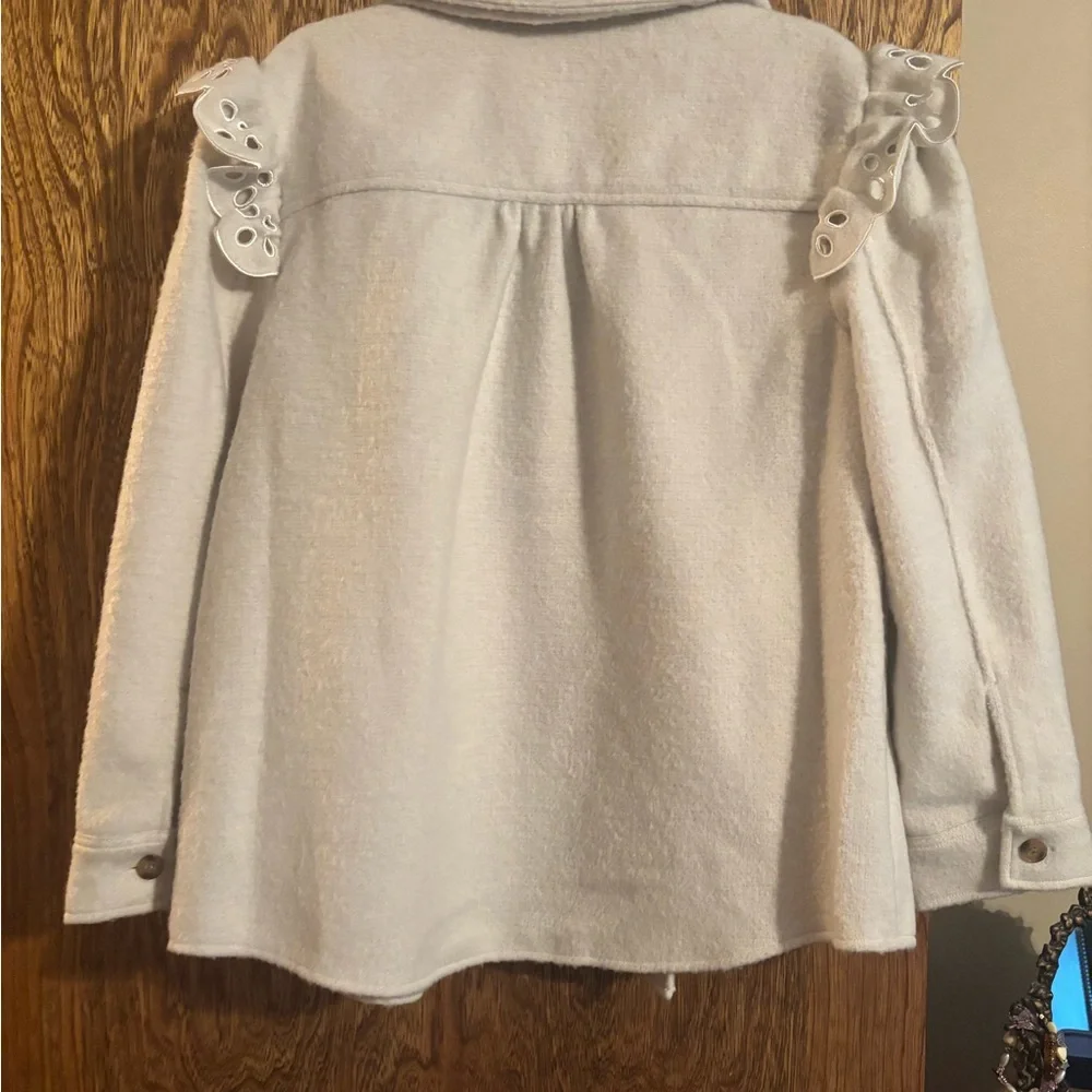 Express Cream Button-Up Jacket - Picture 3 of 4